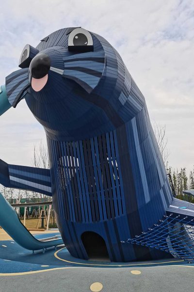 Seal Play Systems | Stainless Steel Slide | Animal-Shaped Play Equipment | Outdoor Playground Sets |  Custom Design