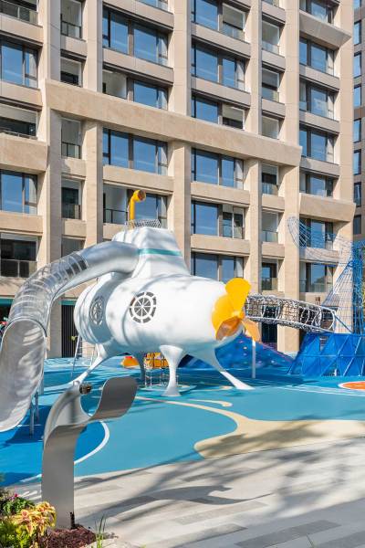Mini Submarine Play Systems | Stainless Steel Slide | Outdoor Playground Sets | Custom Design