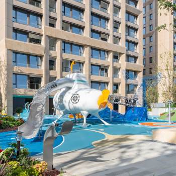 Mini Submarine Play Systems | Stainless Steel Slide | Outdoor Playground Sets | Custom Design