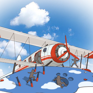 Rescue Airplane Play Systems | Stainless Steel Slide | Outdoor Playground Sets | Theme Park | Custom Design