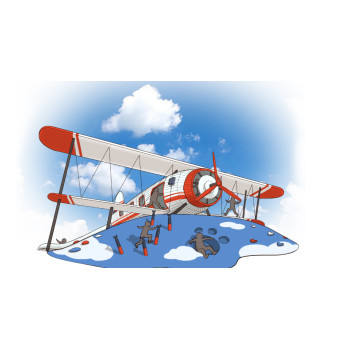 Rescue Airplane Play Systems | Stainless Steel Slide | Outdoor Playground Sets | Theme Park | Custom Design