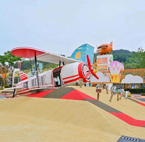 Rescue Airplane Play Systems | Stainless Steel Slide | Outdoor Playground Sets | Theme Park | Custom Design