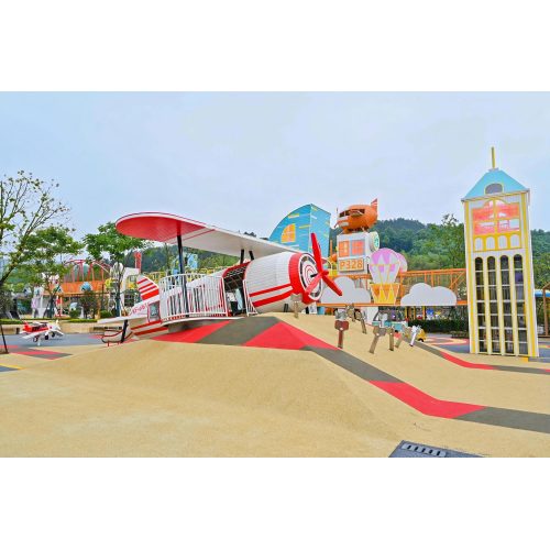Rescue Airplane Play Systems | Stainless Steel Slide | Outdoor Playground Sets | Theme Park | Custom Design