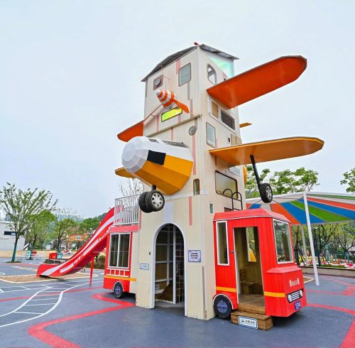 Airplane Tower Slides | Stainless Steel Slide | Outdoor Playground Sets | Theme Park | Custom Design