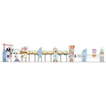 Transportation Themed Palace Combo Slides | Stainless Steel Slide | Outdoor Playground Sets | Theme Park | Custom Design