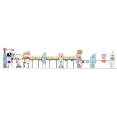 Transportation Themed Palace Combo Slides | Stainless Steel Slide | Outdoor Playground Sets | Theme Park | Custom Design