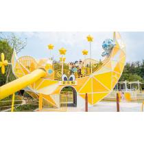Moon Boat Play Systems | Stainless Steel Slide | Outdoor Playground Sets | Theme Park | Custom Design
