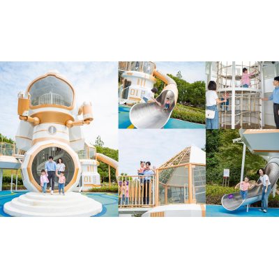 Toffy's Space Exploration Play Systems | Stainless Steel Slide | Outdoor Playground Sets | Theme Park | Custom Design