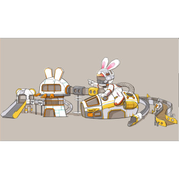 Astronaut Toffy Play Systems | Stainless Steel Slide | Outdoor Playground Sets | Theme Park | Custom Design