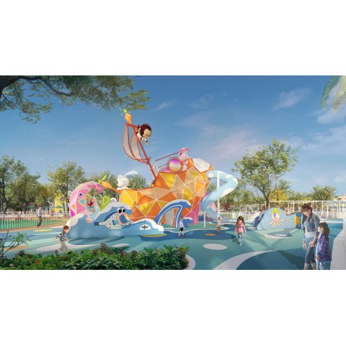 Octopus Boat Play Systems | Stainless Steel Slide | Outdoor Playground Sets | Theme Park | Custom Design