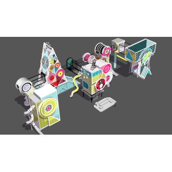 Rabbit Windmill Palace Combo Slides | Stainless Steel Slide |  Outdoor Playground Sets | Theme Park | Custom Design