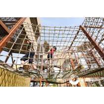 Tribal Totem Castle Slides | Stainless Steel Slide | Outdoor Playground Sets | Rope playground equipment