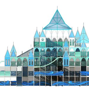 Deep Sea Maze Castle Slides | Stainless Steel Slide | Outdoor Playground Sets | Custom Design