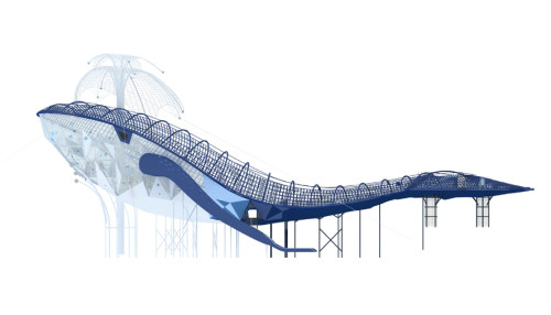 Giant whale for large playground equipment | Stainless steel slide playground equipment | Theme park | Bespoke project