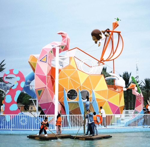 Octopus Boat Play Systems | Stainless Steel Slide | Outdoor Playground Sets | Theme Park | Custom Design