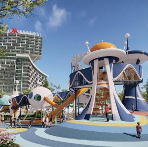 UFO Palace Combo Slides | Stainless Steel Slide | Outdoor Playground Sets | Custom Design