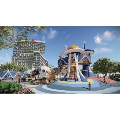 UFO Palace Combo Slides | Stainless Steel Slide | Outdoor Playground Sets | Custom Design