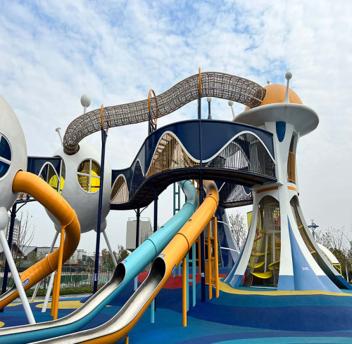UFO Palace Combo Slides | Stainless Steel Slide | Outdoor Playground Sets | Custom Design