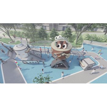 Mechanical Pirates Play Systems | Stainless Steel Slide | Custom Design Play Equipment Outdoor