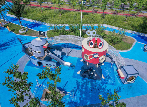 Mechanical Pirates Play Systems | Stainless Steel Slide | Outdoor Playgrounds Sets | Custom Design