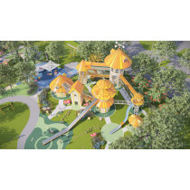 The Ugly Duckling Palace Combo Slides | Stainless Steel Slide | Outdoor Playground Sets | Custom Design