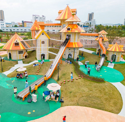 The Ugly Duckling Palace Combo Slides | Stainless Steel Slide | Outdoor Playground Sets | Custom Design