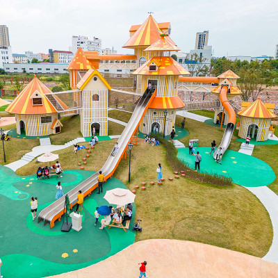 The Ugly Duckling Palace Combo Slides | Stainless Steel Slide | Outdoor Playground Sets | Custom Design