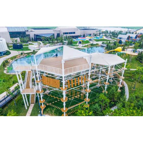 Jiawo Jungle | Crystal Tower High Ropes Course | Playground Equipment | Custom Design