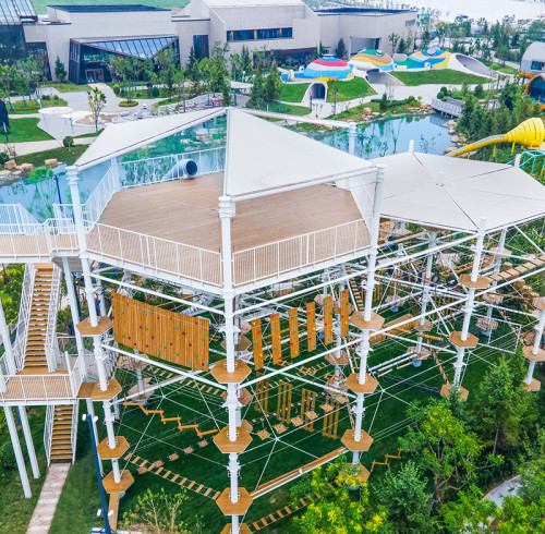 Jiawo Jungle | Crystal Tower High Ropes Course | Playground Equipment | Custom Design