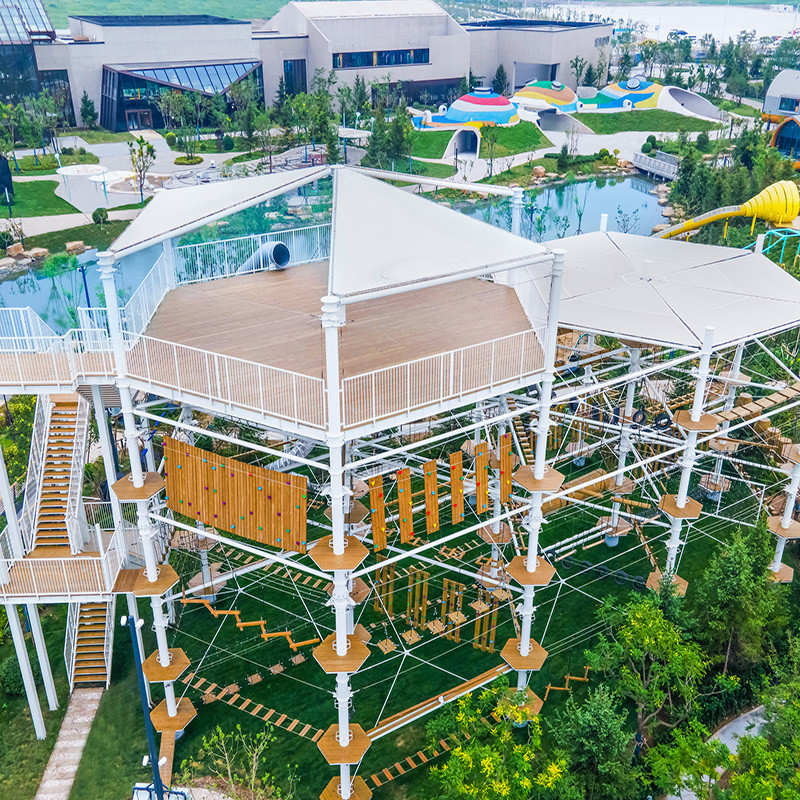 Jungle High Ropes Jiawo Jungle | High Ropes Course | Custom Design Playground Equipment ...
