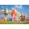 Rhythmic Rainforest Palace Combo Slides | Outdoor Playground Sets |  Commerical Playground Equipment