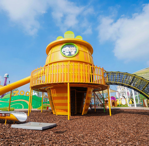 Carrot Play Systems |  Stainless Steel Slide |  Food-Shaped Play Equipment | Outdoor Playground Sets | Custom Design