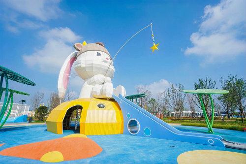 Rabbit Toffy Fishing Play Systems | Stainless Steel Slide | Outdoor Playground Sets | Theme Park | Custom Design