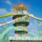 Tropical Jungle Tower Slides | Stainless Steel Slide | Custom Design Commercial Playground Equipment