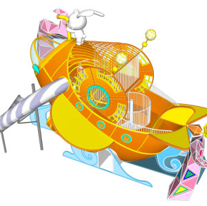 Toffy's Submarine Play Systems | Stainless Steel Slide | Outdoor Playground Sets | Theme Park | Custom Design
