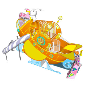 Toffy's Submarine Play Systems | Stainless Steel Slide | Outdoor Playground Sets | Theme Park | Custom Design