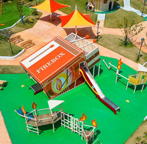 Firebox Play Systems | Stainless Steel Slide | Outdoor Playground Sets | Custom Design