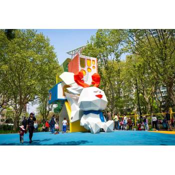Peace Rabbit Play Systems | Stainless Steel Slide | Animal-Shaped Play Equipment | Outdoor Playground Sets | Custom Design