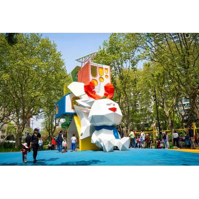 Peace Rabbit Play Systems | Stainless Steel Slide | Animal-Shaped Play Equipment | Outdoor Playground Sets | Custom Design