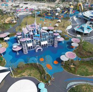 Space Research Station Castle Slides | Stainless Steel Slide | Outdoor Playground Sets | Custom Design