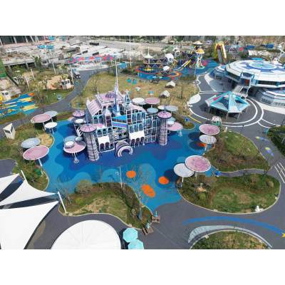 Space Research Station Castle Slides | Stainless Steel Slide | Outdoor Playground Sets | Custom Design