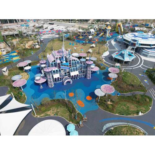 Space Research Station Castle Slides | Stainless Steel Slide | Outdoor Playground Sets | Custom Design