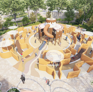 Cream Cake Play Systems | Stainless Steel Slide | Food-Shaped Play Equipment | Outdoor Playground Sets | Custom Design