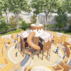 Cream Cake Play Systems | Stainless Steel Slide | Food-Shaped Play Equipment | Outdoor Playground Sets | Custom Design