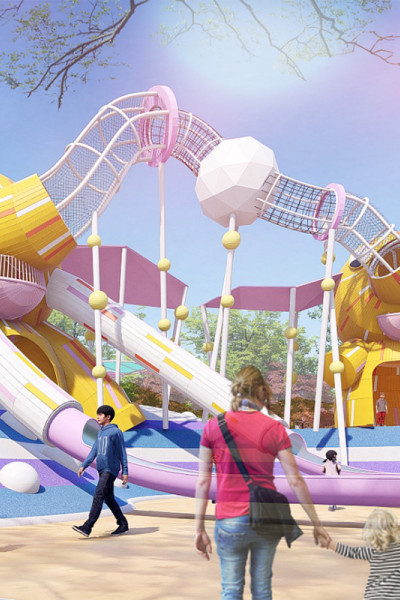 Elephant Play Systems | Stainless Steel Slide | Animal-Shaped Play Equipment | Outdoor Playground Sets | Custom Design