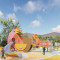 Chickens Play Systems | Stainless Steel Slide | Animal-Shaped Play Equipment | Outdoor Playground Sets | Custom Design