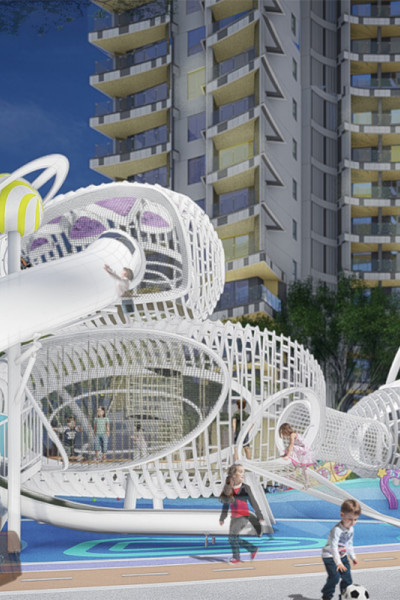 Alien Spaceship Play Systems | Stainless Steel Slide | Outdoor Playground Sets | Custom Design