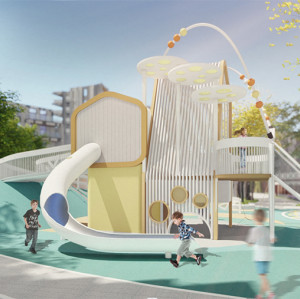Rainbow Beads Play Systems | Stainless Steel Slide | Outdoor Playground Sets | Custom Design