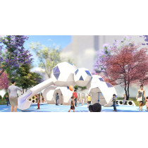 Crystal Bubble Play Systems | Stainless Steel Slide | Outdoor Playground Sets | Custom Design