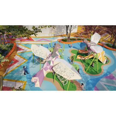 Doves Play Systems | Stainless Steel Slide | Animal-Shaped Play Equipment | Outdoor Playground Sets | Custom Design